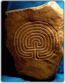 labyrinth engraving stone