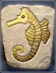 sculpture sea horse